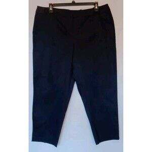 NWT Established 1946 Size 20W Navy Blue Cotton Shape Enhancing Ankle Pants